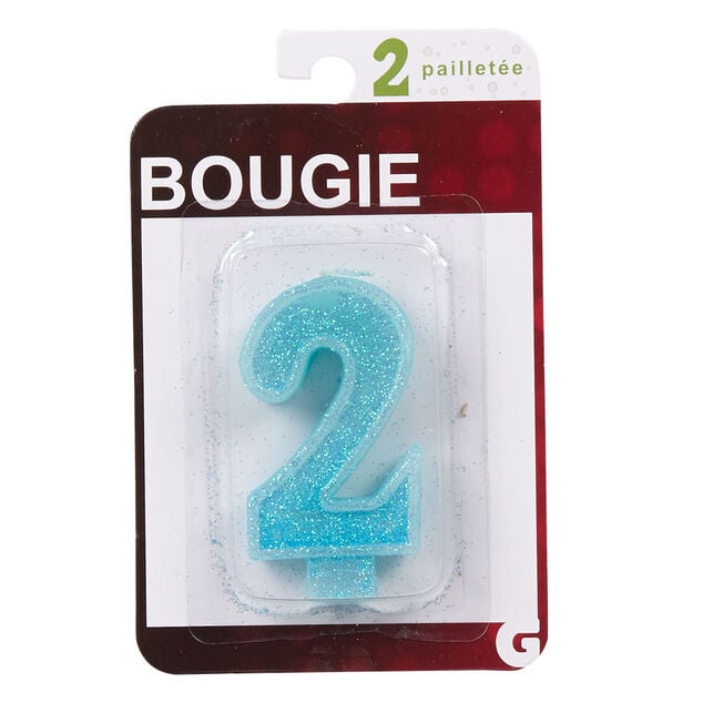 Bougie anniversaire chiffre 2