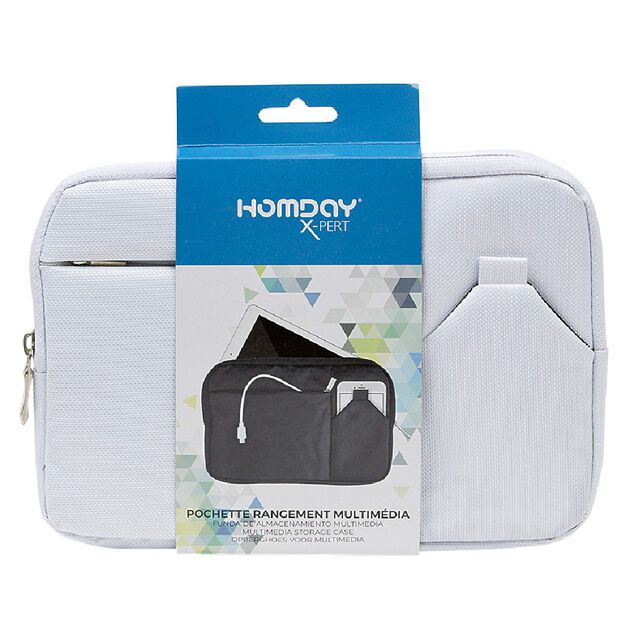 Pochette de rangement organisateur appareils multim&eacute;dia
