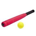 Batte de baseball en mousse avec balle Ø4,7xL53cm 2 modèles)