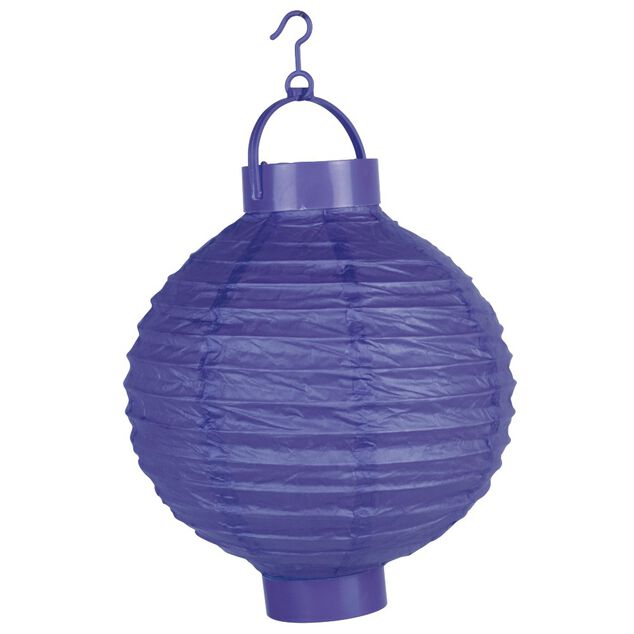 Lanterne lumineuse &agrave; suspendre ronde en papier &Oslash;20 cm