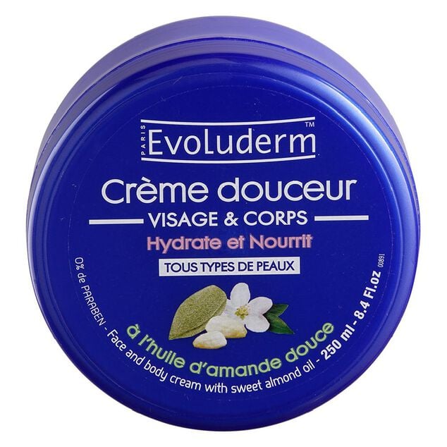 Cr&egrave;me douceur Evoluderm visage et corps 200 ml