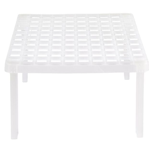 &Eacute;tag&egrave;re carr&eacute;e cuisine blanc 25x25xH14cm