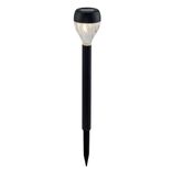 Borne solaire &agrave; planter x8 noir &Oslash;5xH32,5cm