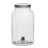 Distributeur de boisson verre couvercle m&eacute;tal 5.5 L
