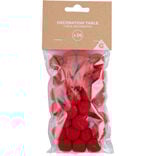 Décoration de table mini boule rouge Ø8cm 36 pièces
