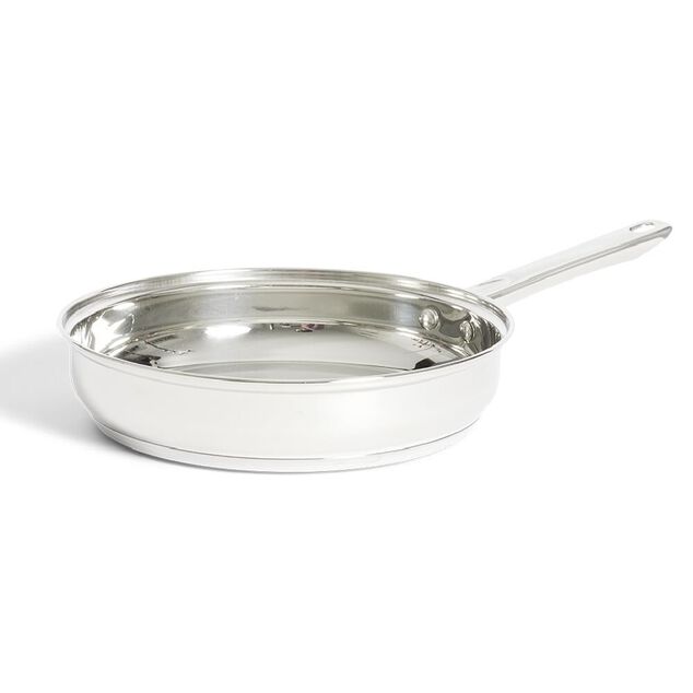Po&ecirc;le tous feux dont induction inox gris &Oslash;28cm