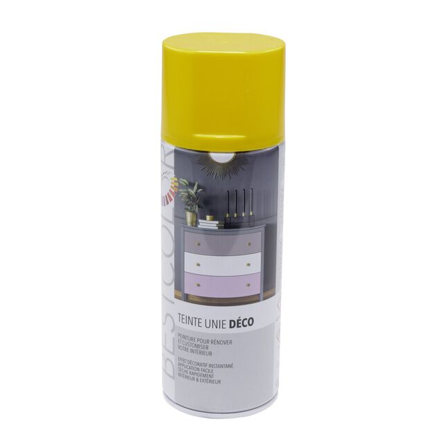 Peinture int&eacute;rieur ext&eacute;rieur jaune tournesol 400ml