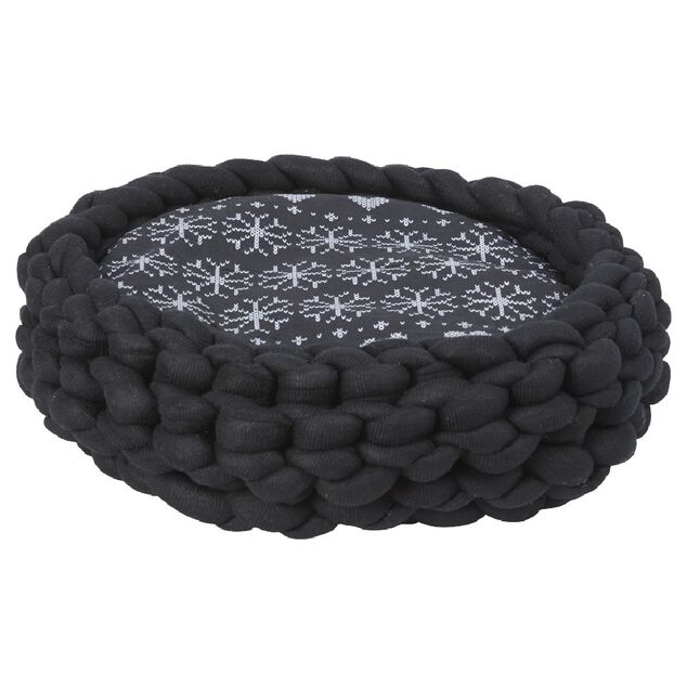 Panier de couchage avec galette noir