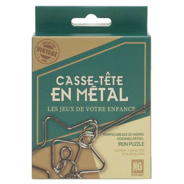 Casse-t&ecirc;te en m&eacute;tal classique 7,5xH10cm (plusieurs mod&egrave;les)