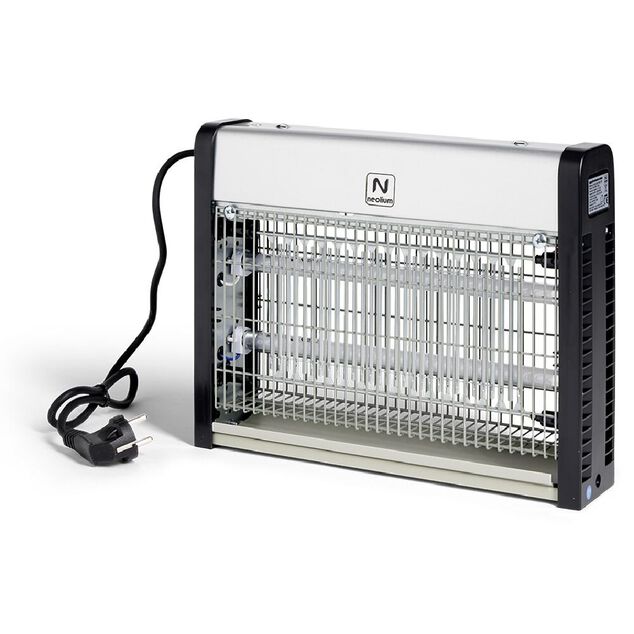 Lampe anti-nuisibles volants plastique gris sur secteur