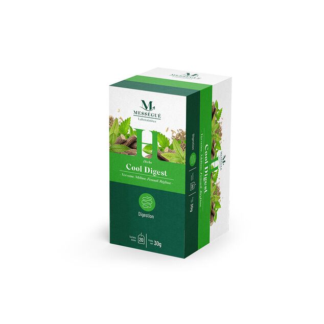Infusion digestion Mess&eacute;gu&eacute; verveine m&eacute;lisse fenouil r&eacute;glisse 20 sachets