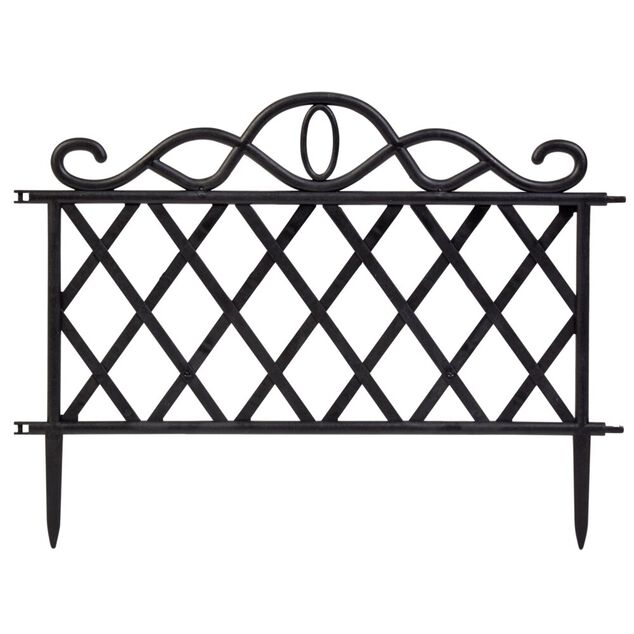 Bordure de jardin noire x5