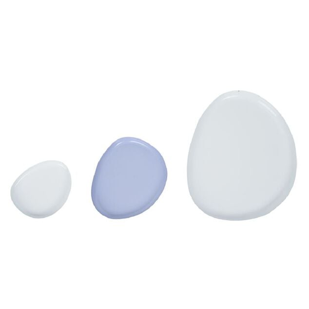 Lot de 3 vides poches fer bleu et blanc S M L