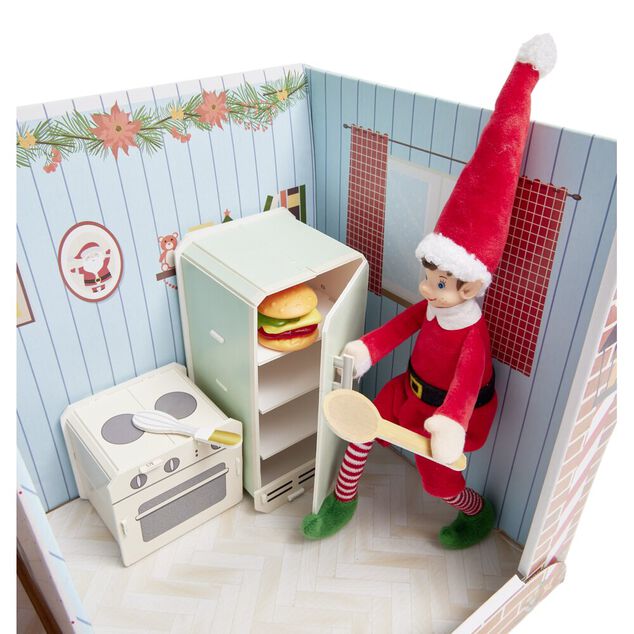 Accessoires de cuisine pour lutin farceur en carton à monter 6 pièces