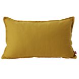 Housse de coussin coton Panama 30x50cm jaune