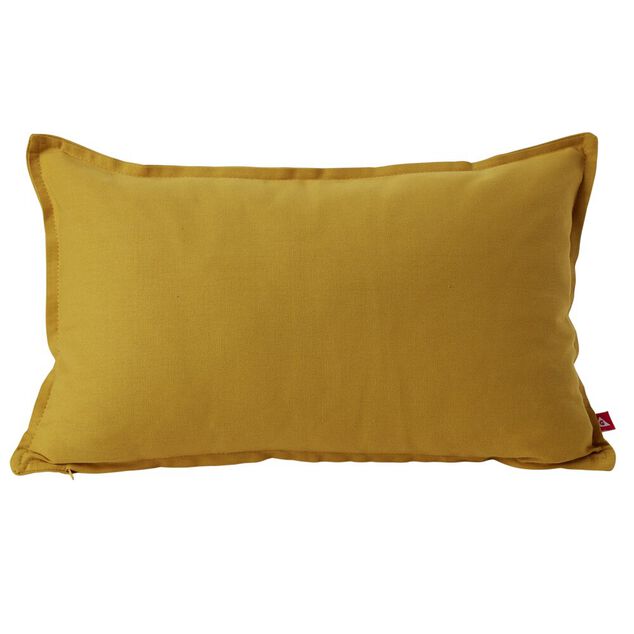 Housse de coussin coton Panama 30x50cm jaune