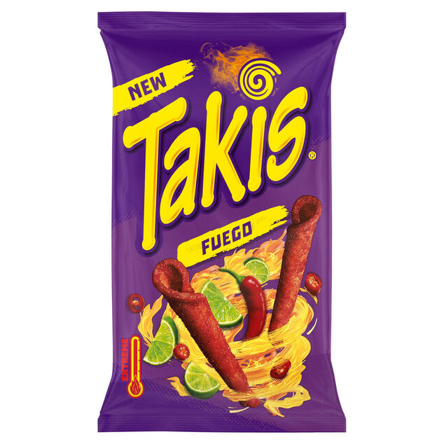 Tortillas roul&eacute;es Takis fuego piment citron vert 100gr
