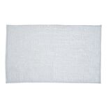 Tapis de salle de bain chenille blanc 80x50cm