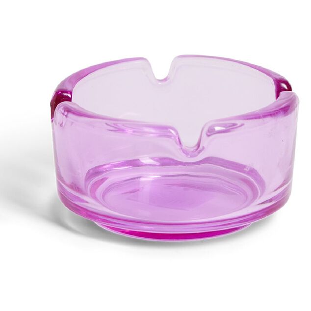 Cendrier en verre &Oslash;7,2xH3,6cm - 6 mod&egrave;les