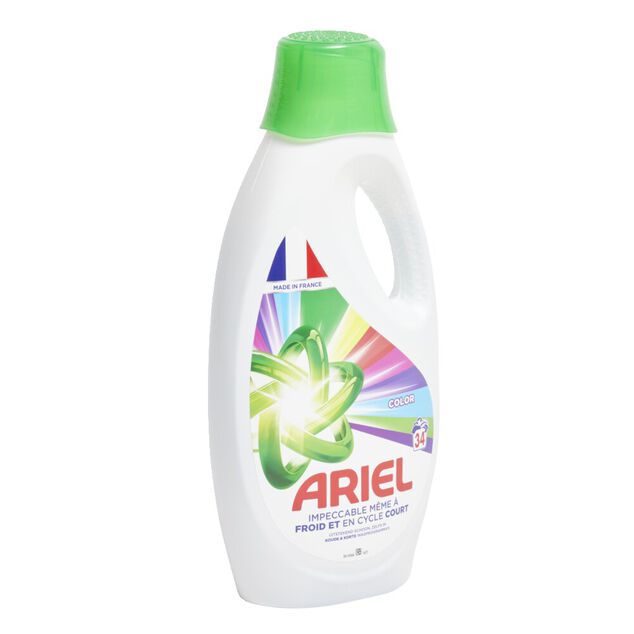 Lessive liquide Ariel couleur 34 lavages - Le bidon de 1,53L