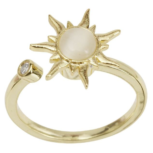 Bague spinner multicolore