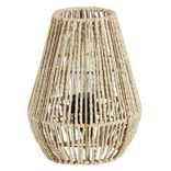 Lampe de chevet avec abat jour en cordage imitation jute naturel