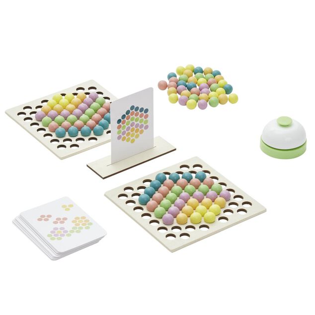 Jeu bois activité en duo défi bille construction et flèches (3 modèles)