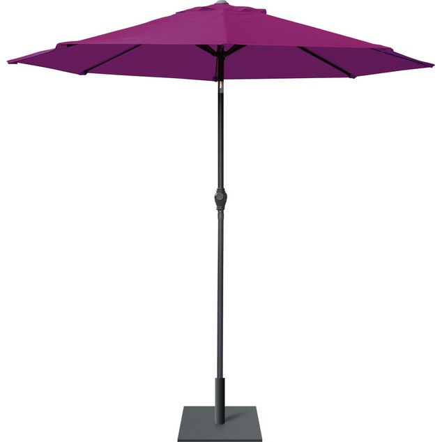 Parasol centr&eacute; inclinable Java &Oslash;250xH245cm violet