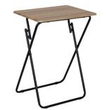 Table pliante m&eacute;tal et bois Practical 48x38xH66cm