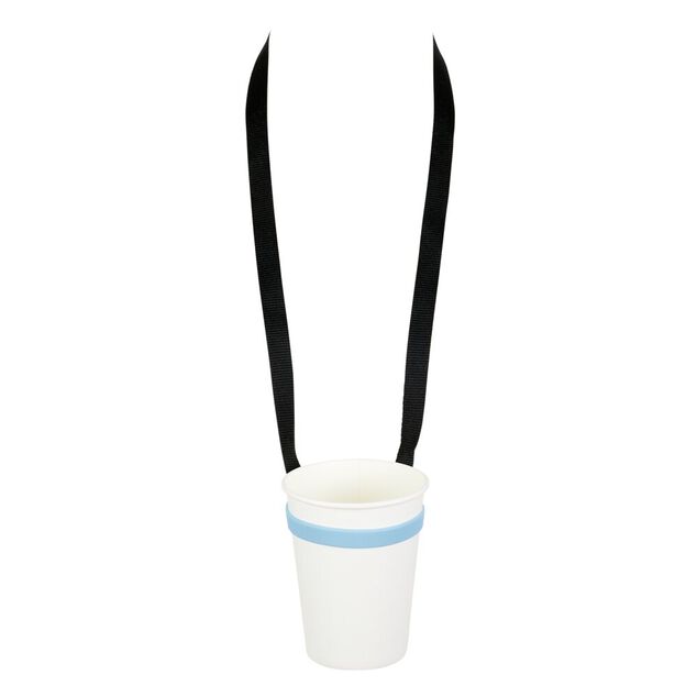 Porte gobelet verre support tour de cou