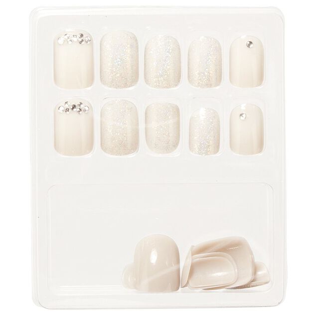 Kit de faux ongles effet strass diamant