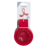 Coupe oeuf plastique rouge 8,5x12x2,8cm
