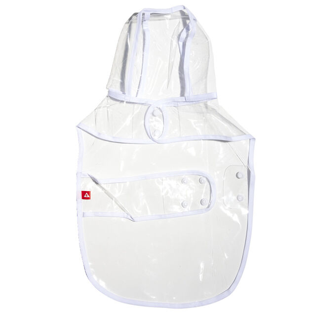Manteau de pluie imperméable transparent pour chien - Taille M