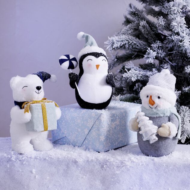 Personnage No&euml;l &agrave; poser H30cm (3mod&egrave;les)