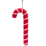 Canne à sucre déco Noël à suspendre rouge H40cm