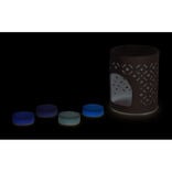 Br&ucirc;le parfum en c&eacute;ramique avec 4 galets de cire parfum&eacute;s