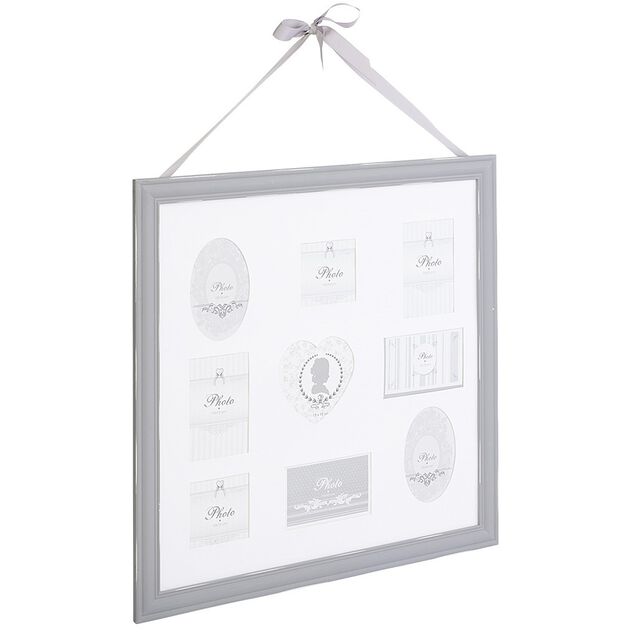 P&ecirc;le m&ecirc;le en bois gris shabby chic 58x58cm 9 vues