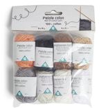 Lot de 8 pelotes 25m coton multicolore 10g