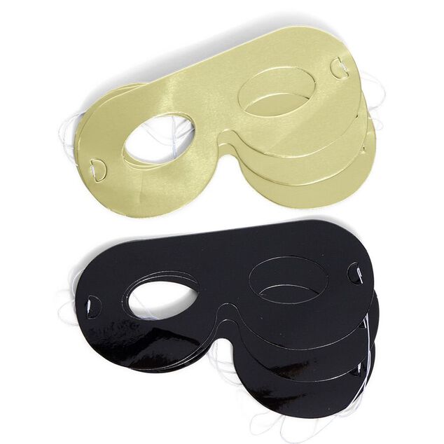 Masque en papier x6 - 2 mod&egrave;les