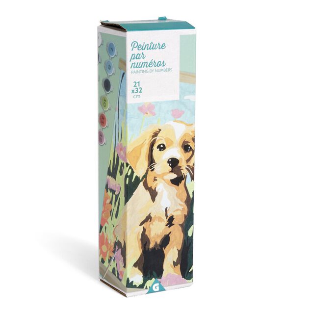 Kit cr&eacute;atif 15 pi&egrave;ces peinture par num&eacute;ros 21x32cm 3 mod&egrave;les