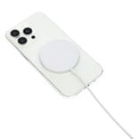 Chargeur magnétique iPhone charge rapide Ø5,6cm blanc