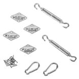 Accessoires de fixation pour voile d'ombrage acier