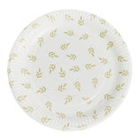 Lot de 8 assiettes motif nature carton &Oslash;23cm