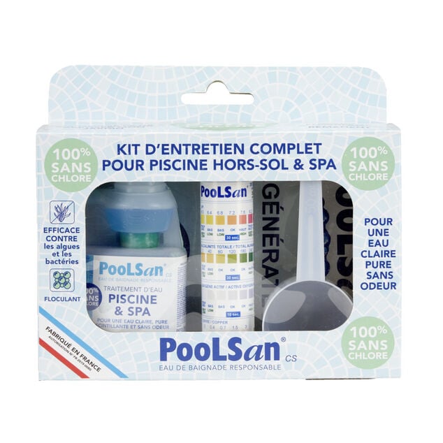 Kit d'entretien sans chlore pour piscine hors-sol et spa