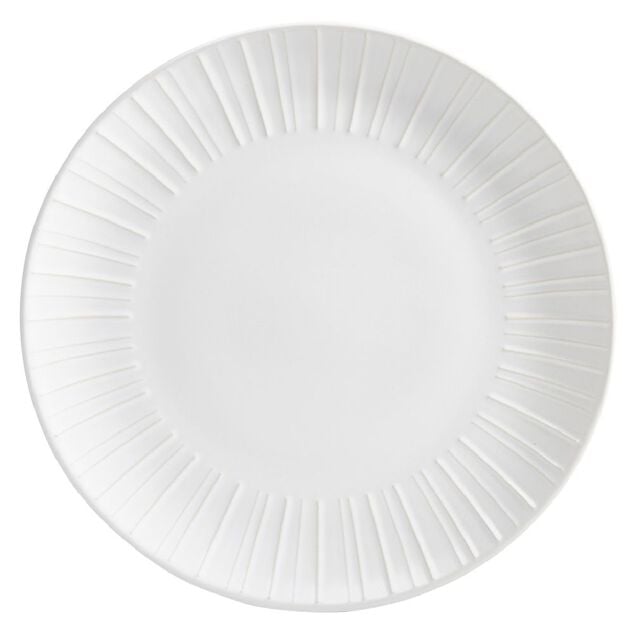 Assiette plate en c&eacute;ramique blanc &Oslash;27cm