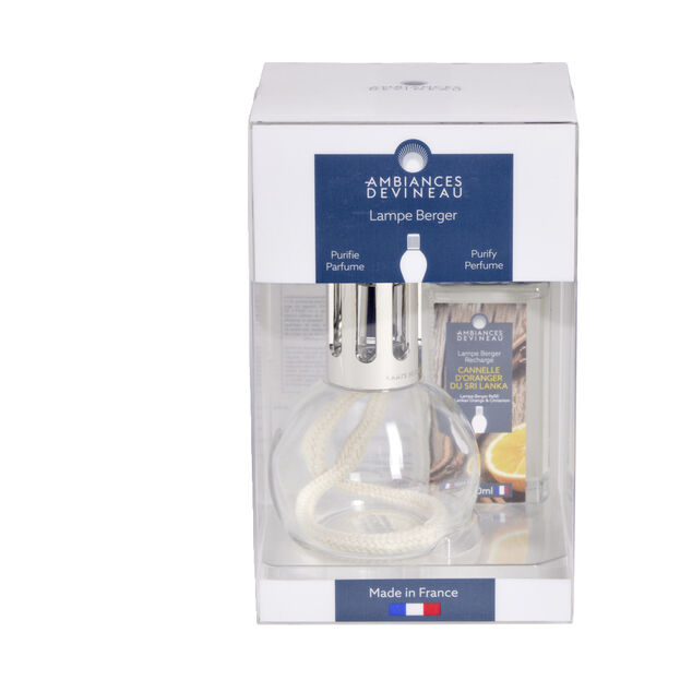 Lampe berger Devineau avec recharge senteur cannelle d'oranger du Sri Lanka 180ml
