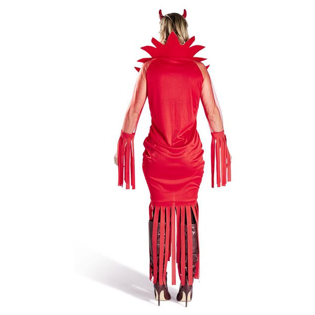 D&eacute;guisement adulte Halloween diable robe serre-t&ecirc;te rouge - Taille S