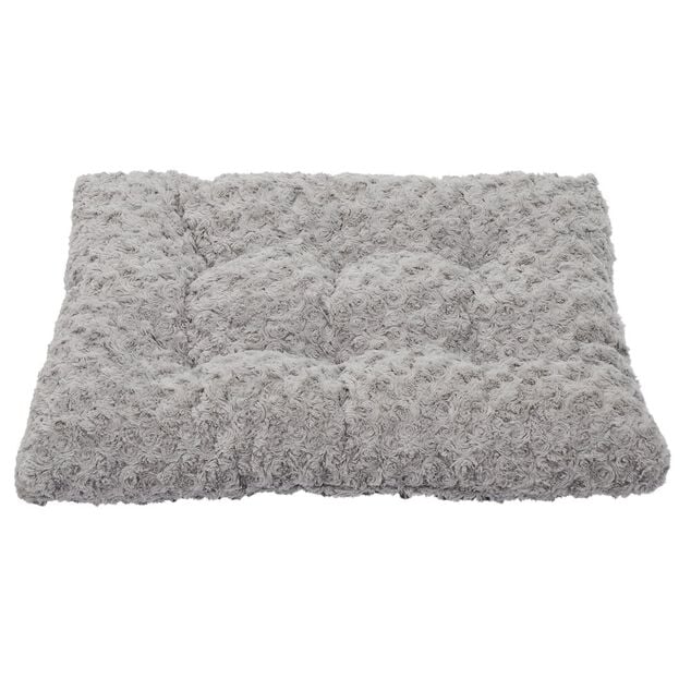 Couchage chien m&eacute;moire de forme gris 45x60cm Taille S