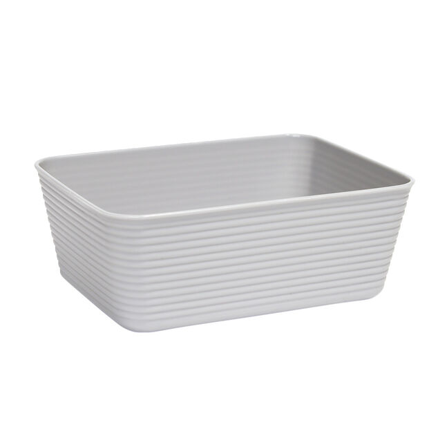 Panière de rangement x2 plastique 16,8x12,5xH6,5cm (3 modèles)