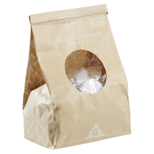 Bougie chauffe plat blanche x30